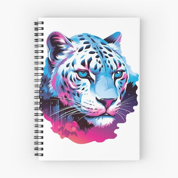 Item preview, Snow Leopard - Retrowave style designed and sold by Vansky-Art.