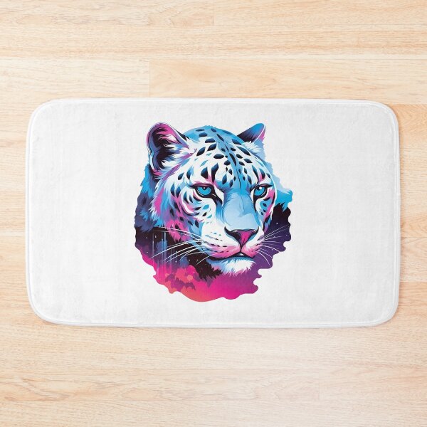 Item preview, Snow Leopard - Retrowave style designed and sold by Vansky-Art.