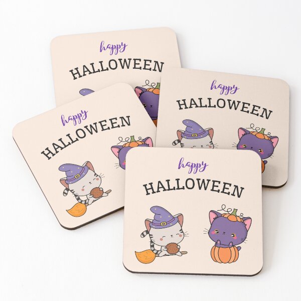 Item preview, Spooky Duo: Adorable Halloween Kittens designed and sold by StickerStudio27.
