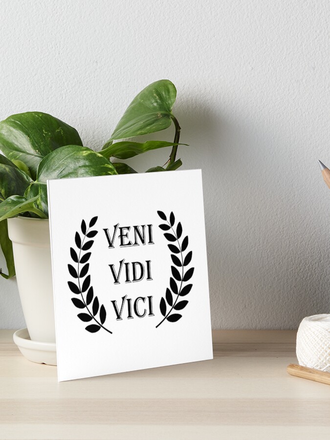 Veni Vidi Vici (I Came I Saw I Conquered) | Art Board Print