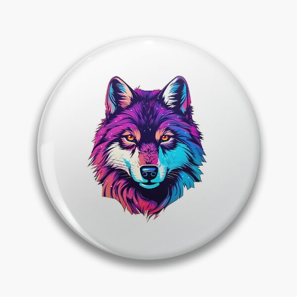 Item preview, Wolf - Retrowave style designed and sold by Vansky-Art.