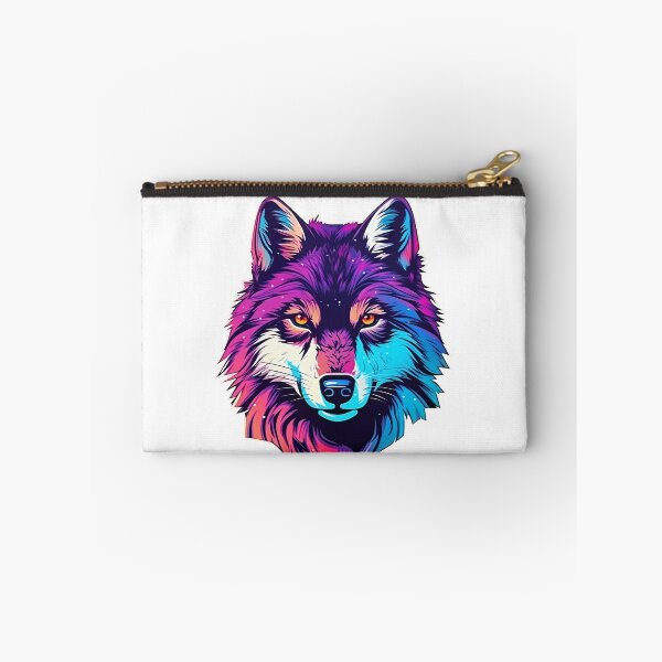 Item preview, Wolf - Retrowave style designed and sold by Vansky-Art.