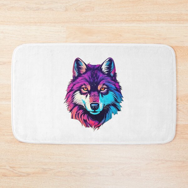 Item preview, Wolf - Retrowave style designed and sold by Vansky-Art.