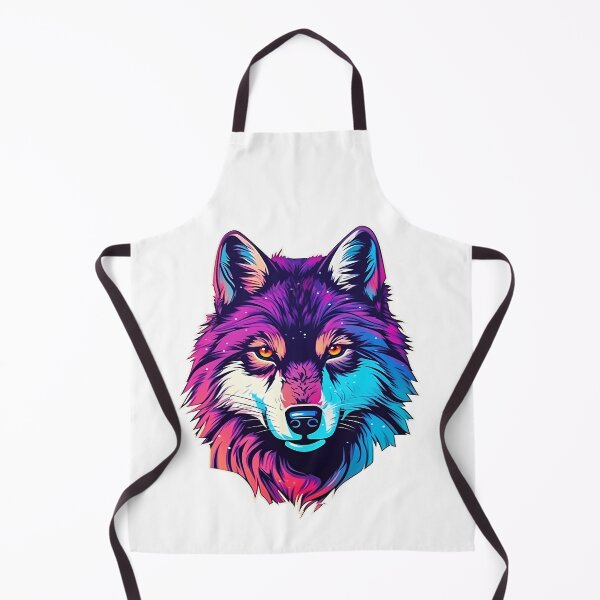 Item preview, Wolf - Retrowave style designed and sold by Vansky-Art.