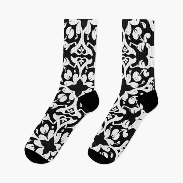 Artikelvorschau, Buntes Fantasiemuster schwarz weiß Ornamente Spitzenmuster entworfen und verkauft von G-M-Designs.