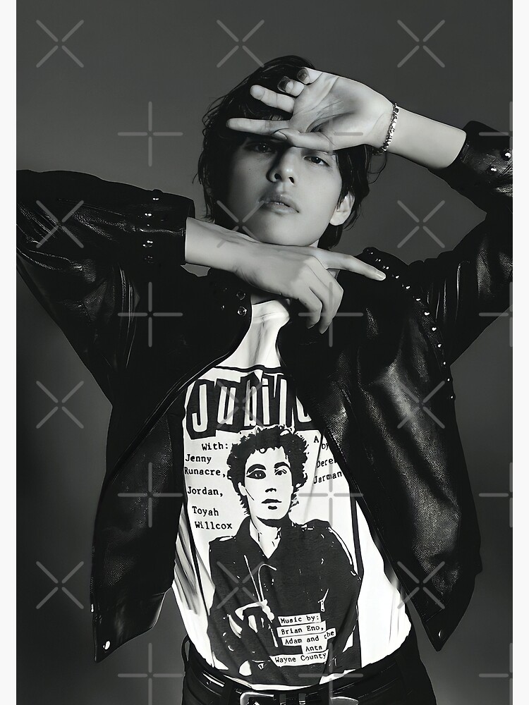 Bts V monochrome Layover