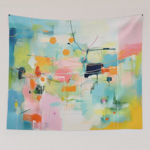 Item preview, abstraction in pastels designed and sold by Quijote-.