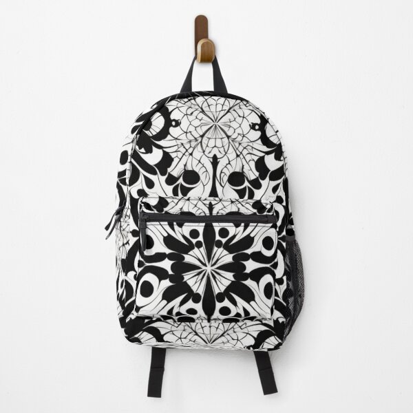 Item preview, Colorful fantasy pattern black white ornaments lace pattern designed and sold by G-M-Designs.