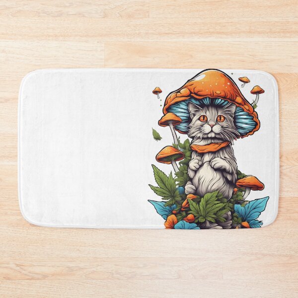 Item preview, Psychedelic Mushroom Kitty Cat Golden Teacher designed and sold by wojysmokes.