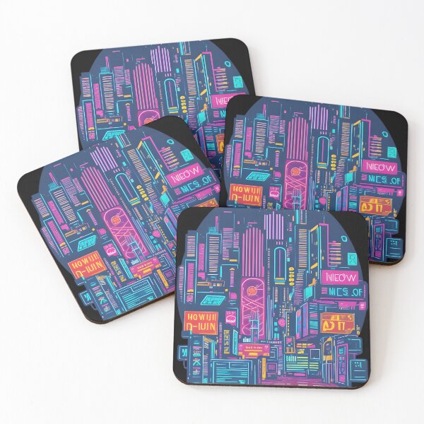 Item preview, Neon Cityscape designed and sold by MoxieVibe.