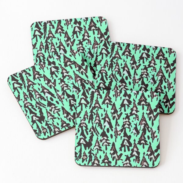 Item preview, Bright green with trees designed and sold by melridger.