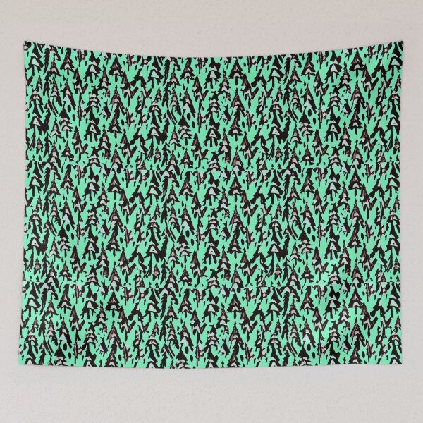Item preview, Bright green with trees designed and sold by melridger.