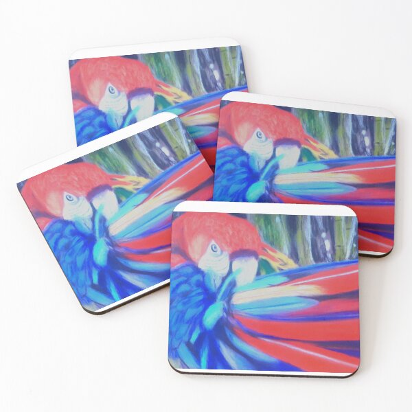 Item preview, Macaw Preening designed and sold by Artbyjanehicks.