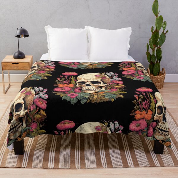 Item preview, Bones and Botany Skull and Flowers designed and sold by AnnaMDesign.