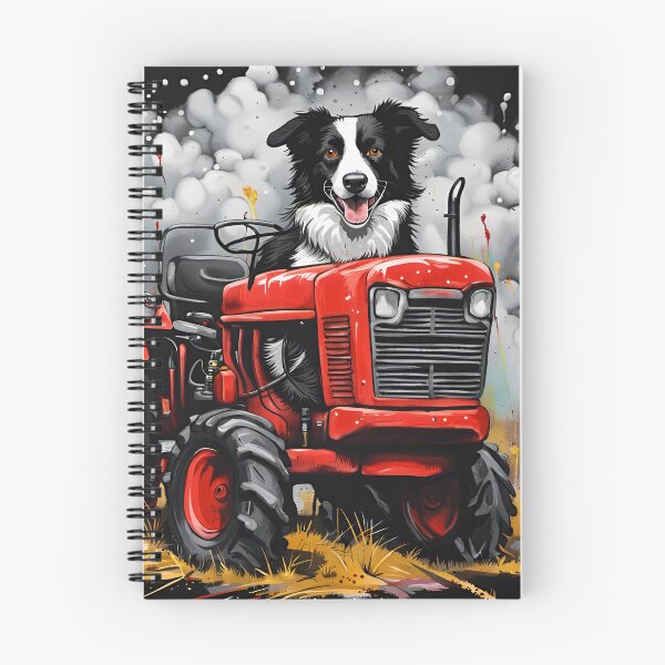Item preview, Border Collie Sheep Dog on a Vintage Tractor designed and sold by Ameiva-Apparel.