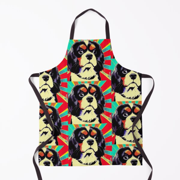 Item preview, Tri Colour King Charles Cavalier Spaniel Pop Art designed and sold by FunnehGacha.