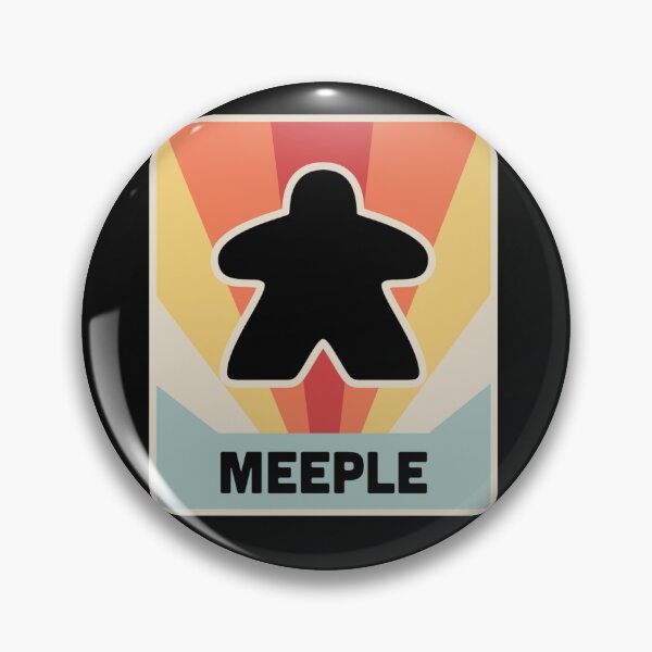 Item preview, Vintage MEEPLE Boardgame Design   designed and sold by AMANDABOWITZ.