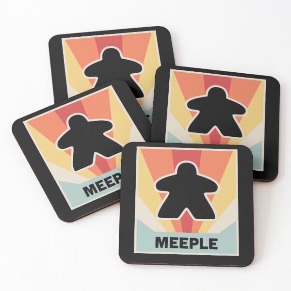 Item preview, Vintage MEEPLE Boardgame Design   designed and sold by AMANDABOWITZ.