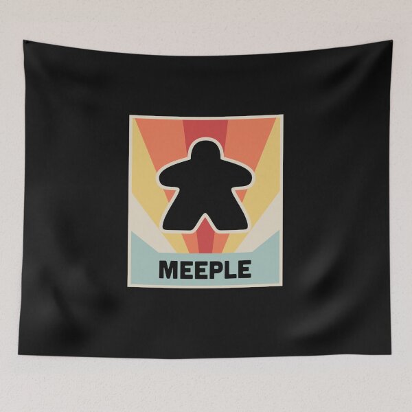Item preview, Vintage MEEPLE Boardgame Design   designed and sold by AMANDABOWITZ.