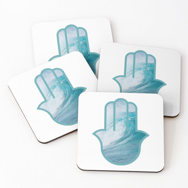 Item preview, Teal Hamsa designed and sold by CurlyMermaid.