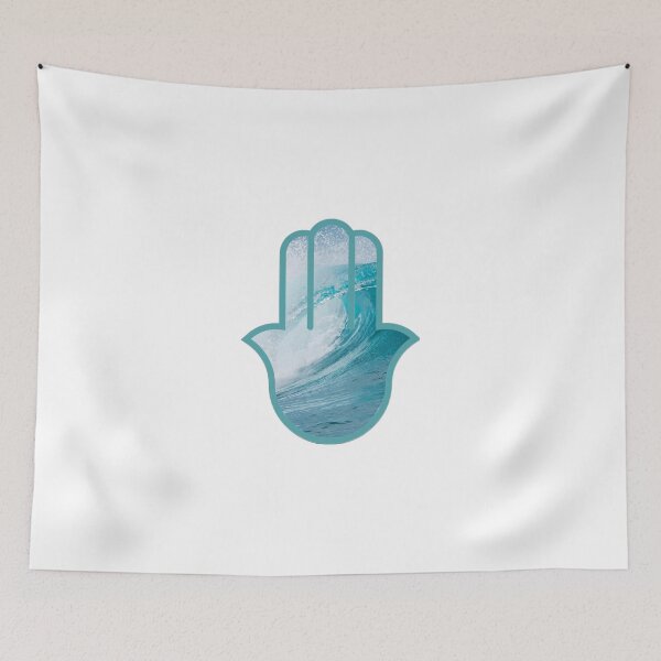 Item preview, Teal Hamsa designed and sold by CurlyMermaid.