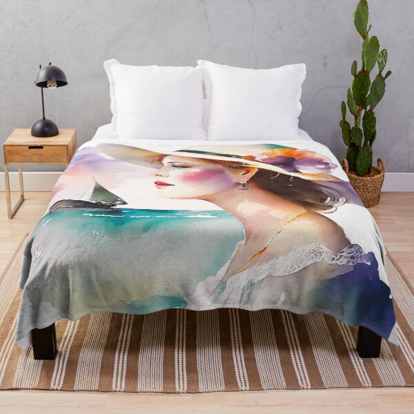Item preview, A Vintage Dream by the Seaside: Whispers of Romance in Watercolor designed and sold by ElliOzy.