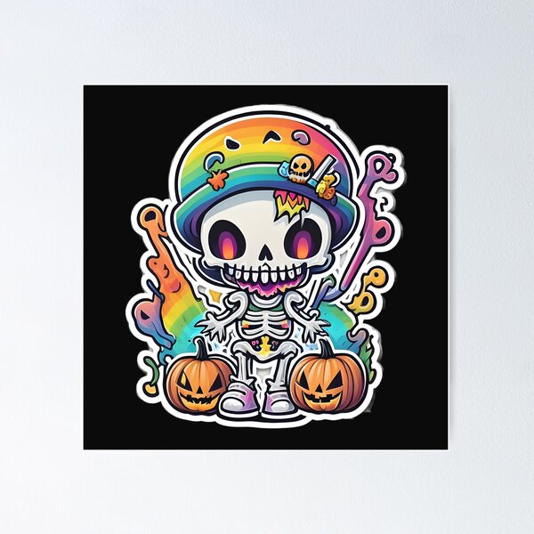 Item preview, Skeleton Halloween Celebration designed and sold by Shiwwa.