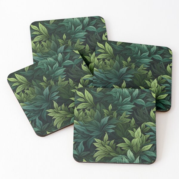Item preview, Green Leaves Pattern 13 designed and sold by DigitalPatternx.