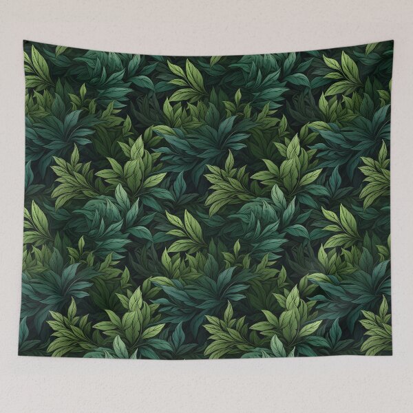Item preview, Green Leaves Pattern 13 designed and sold by DigitalPatternx.