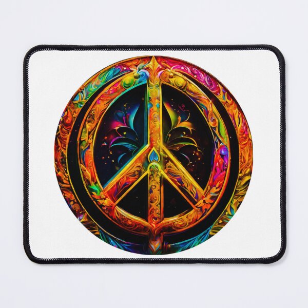 Item preview, Multi Color Peace Symbol in Mandala Pattern designed and sold by Md Rashid  Hasan.