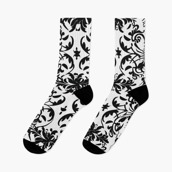 Artikelvorschau, Buntes Fantasiemuster schwarz weiß Ornamente Spitzenmuster entworfen und verkauft von G-M-Designs.