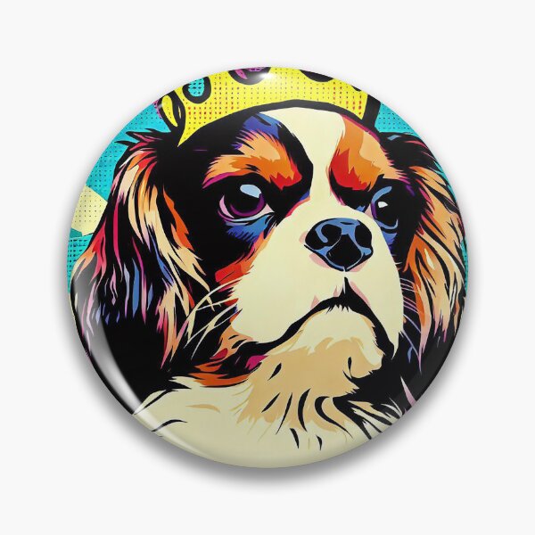 Item preview, King Charles Cavalier Spaniel Pop Art designed and sold by FunnehGacha.