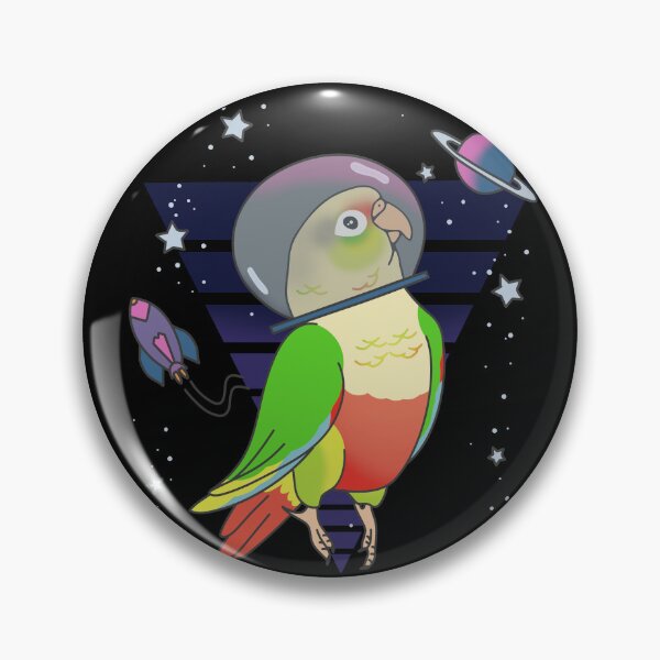 Item preview, Space Birb Astronaut Pineapple Conure Doodle designed and sold by FandomizedRose.