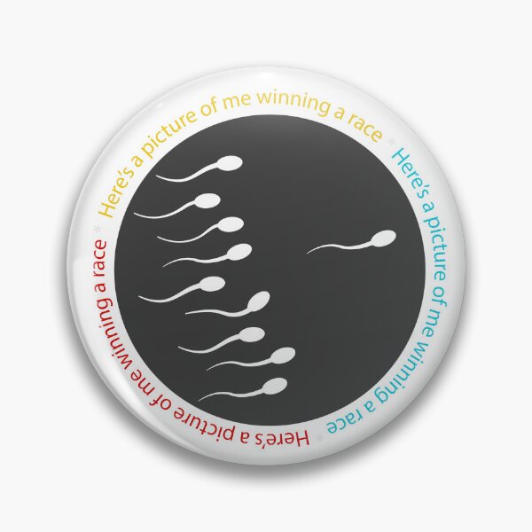 Item preview, "Here's a picture of me winning a race", Funny sperm race typography t-shirt  designed and sold by vikyky.
