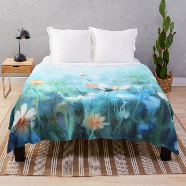 Item preview, The Patchwork Meadow - Cyan designed and sold by ArtSea-Bubble.