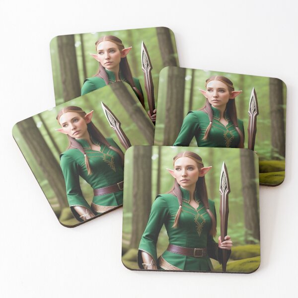 Item preview, Female warrior elf print designed and sold by AudreyTM.