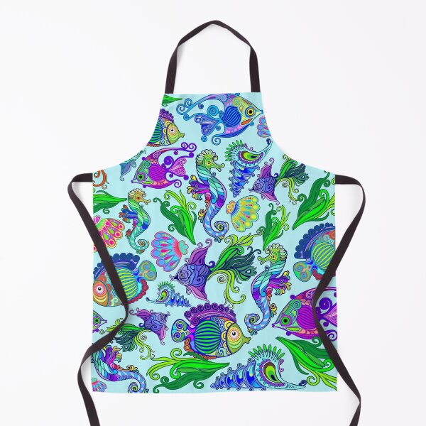 Item preview, Marine Life Exotic Fishes & SeaHorses Ornamental Style designed and sold by BluedarkArt.