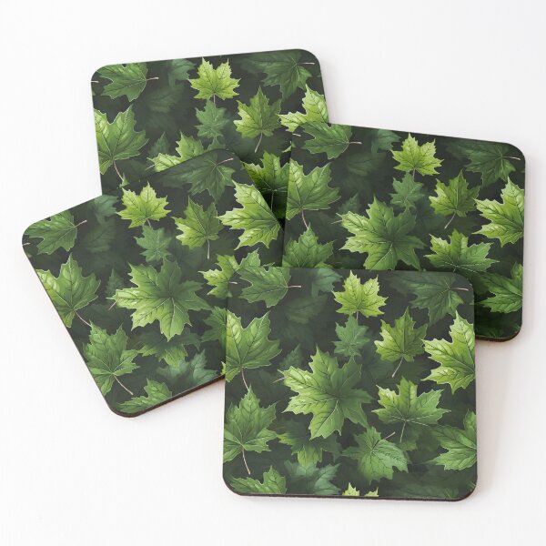 Item preview, Green Leaves Pattern 15 designed and sold by DigitalPatternx.