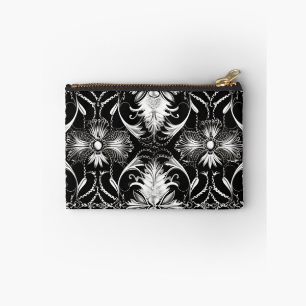 Artikelvorschau, Buntes Fantasiemuster schwarz weiß Ornamente Spitzenmuster entworfen und verkauft von G-M-Designs.