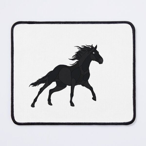 Item preview, Stained Glass Horse (Black, Right Facing) designed and sold by CelticCrowsNest.