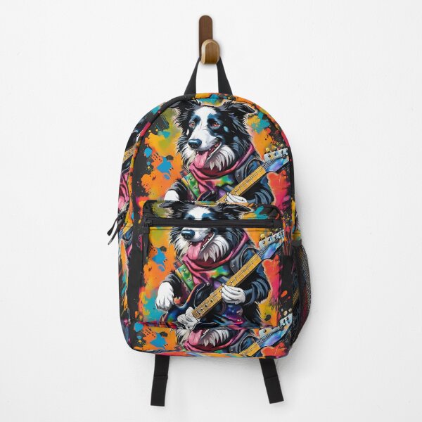 Item preview, Border Collie Sheep Dog Playing a Guitar designed and sold by Ameiva-Apparel.