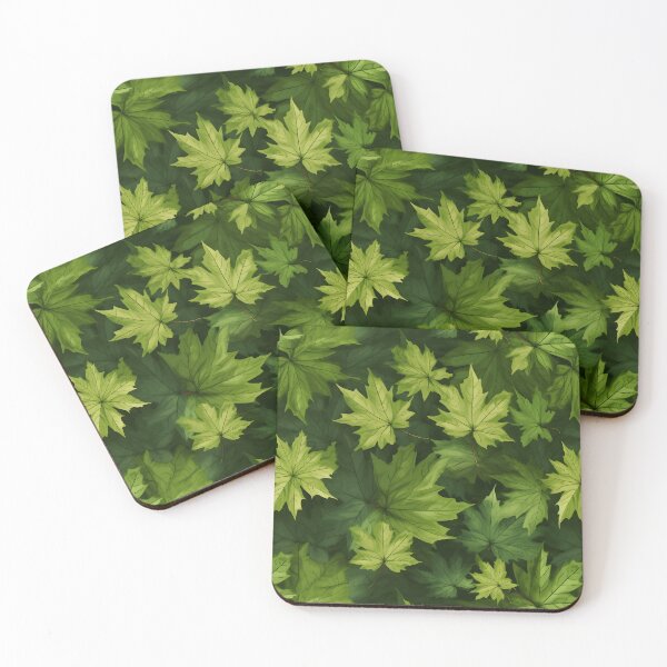 Item preview, Green Leaves Pattern 16 designed and sold by DigitalPatternx.