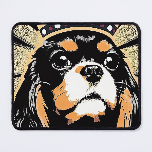 Item preview, Golden King Charles Cavalier Spaniel Pop Art designed and sold by FunnehGacha.