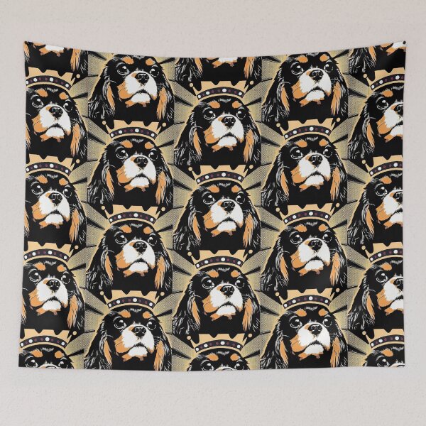 Item preview, Golden King Charles Cavalier Spaniel Pop Art designed and sold by FunnehGacha.