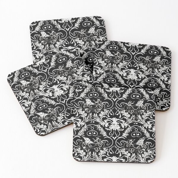 Artikelvorschau, Buntes Fantasiemuster schwarz weiß Ornamente Spitzenmuster entworfen und verkauft von G-M-Designs.