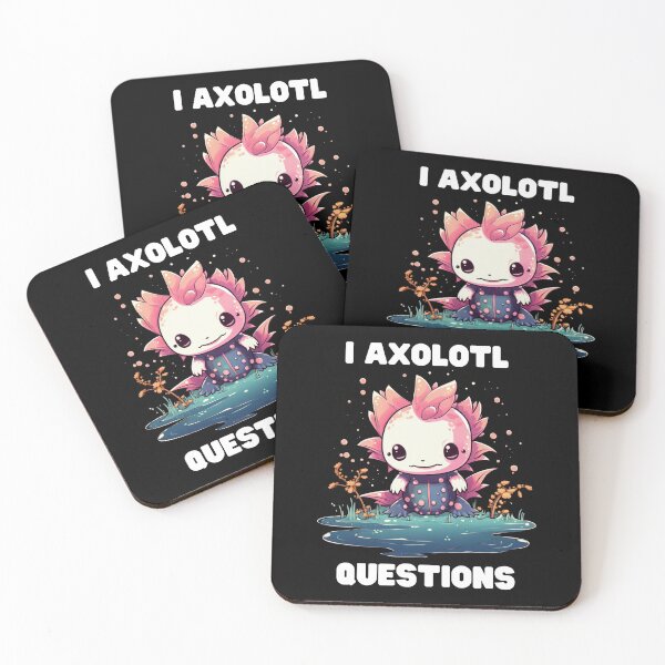 Item preview, Axolotl Questions Cute Axolotl Kawaii designed and sold by ArtFromBeyond.
