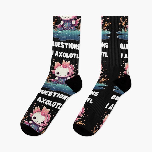 Item preview, Axolotl Questions Cute Axolotl Kawaii designed and sold by ArtFromBeyond.