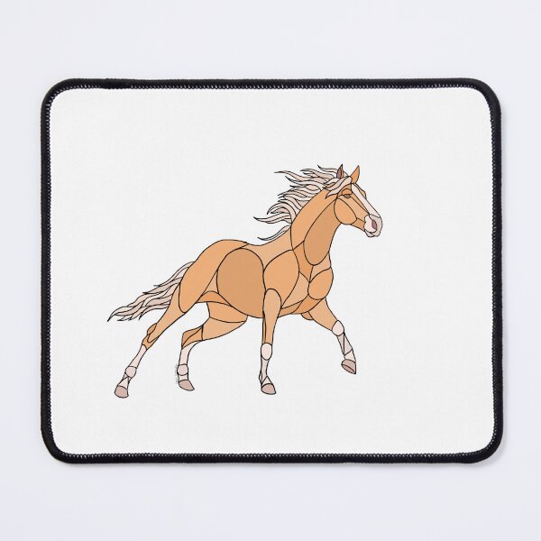 Item preview, Stained Glass Horse (Palomino, Right Facing) designed and sold by CelticCrowsNest.