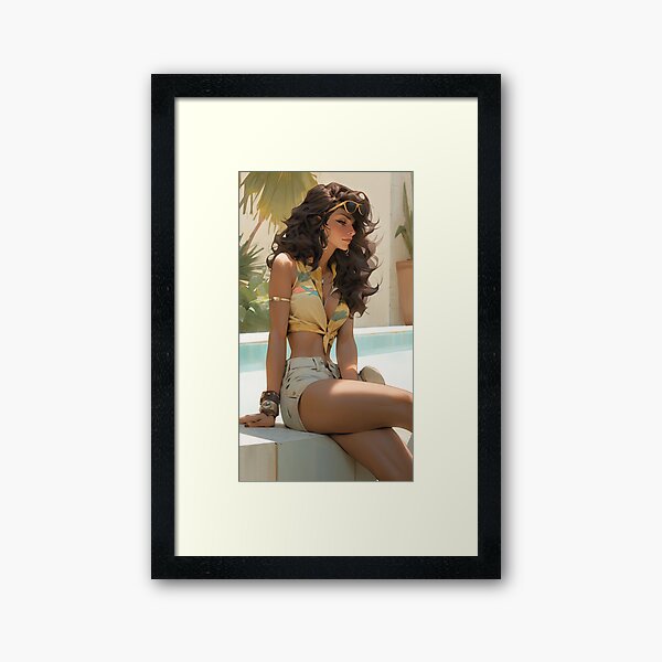 Item preview, Pretty Girl at the Pool designed and sold by AxeWave.