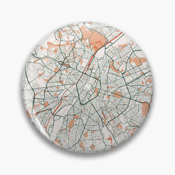 Item preview, Brussels City Map of Belgium - Bohemian designed and sold by deMAP.